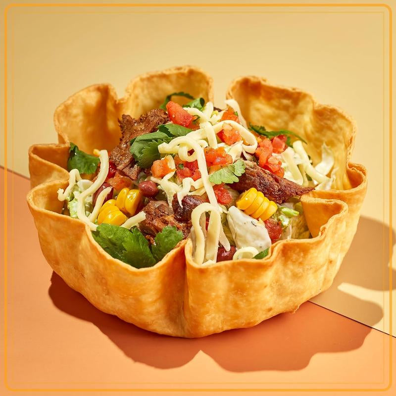 Taco Tuesday Tortilla Bowl Maker for Baked Bowls Tostadas Salads Dips Appetizers and Desserts 8 to 10 Inch Tortillas Red