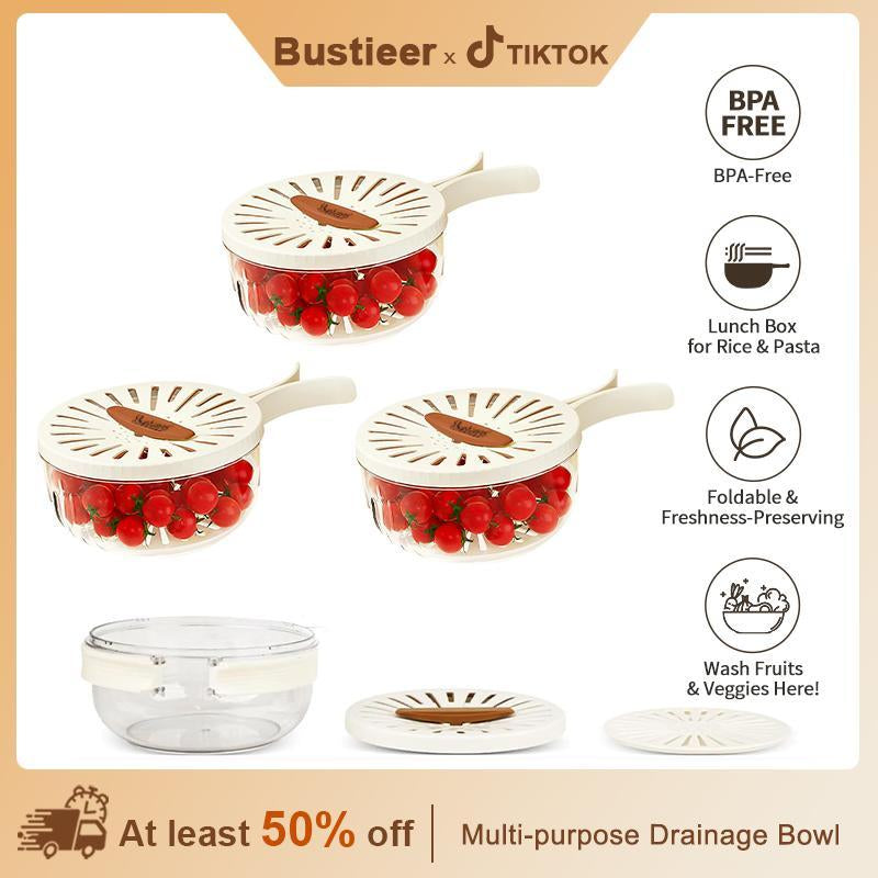 Multifunctional Rice Strainer with Fine Holes and Handle (Forfruits and Vegetables)-Bpa-Free Plastic Kitchen Utensilskitchen Utensil Baskets Salad Baskets