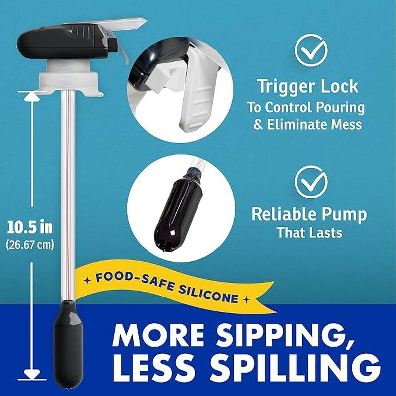 The Magic Tap Automatic Drink Dispenser - Hands-Free Beverage Dispenser for Fridge - Perfect for Milk, Juice - Gifts for Women & Men - 1 Pack, Black