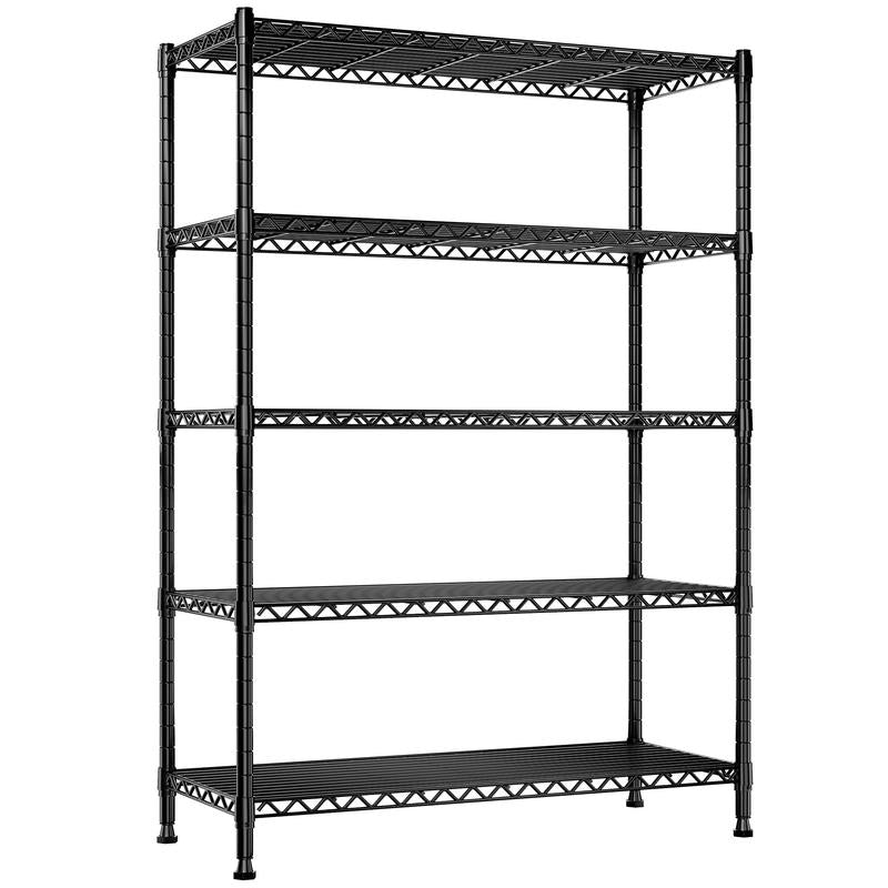 Raybee Furniture Wire Shelving, Metal Shelves for Storage, Adjustable Heavy Duty Storage Rack Pantry Shelf Kitchen Shelving