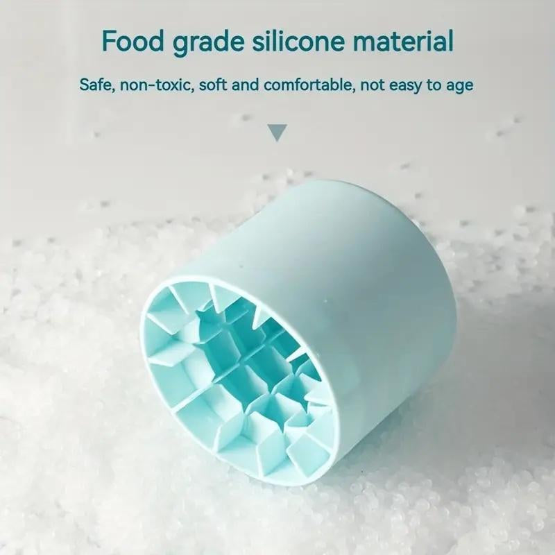 Quick Freezing Silicone Ice Cube Mold, Easy to Use and Durable, for Making Ice Cubes, Ice Buckets and Cylinder Cups Reusable Utensils Blue