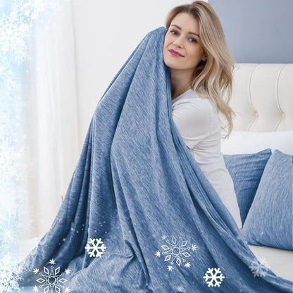 [Springtok] Cooling Blanket for Hot Sleepers Lightweight Summer Cold Thin Blankets for Sleeping, Hot Flashes Night Sweats, Soft Blanket for Bed