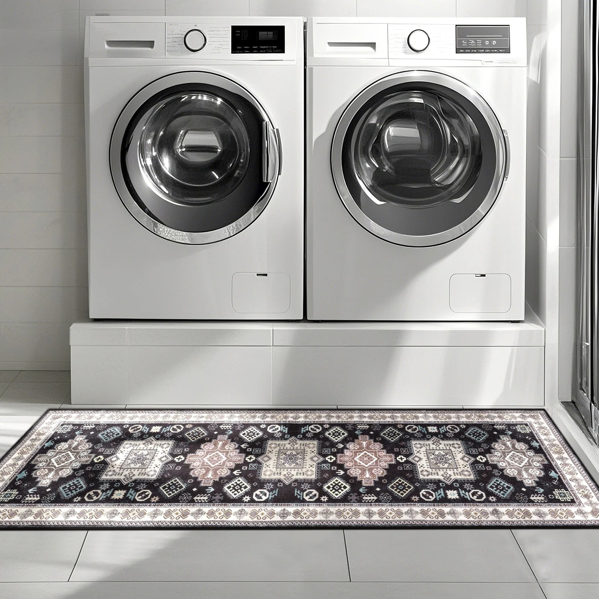3 Pieces Boho Kitchen Rug Sets Non Slip Soft Kitchen Mat Floor Mat for Kitchen, Laundry Room and Hallway