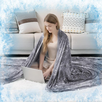 [Springtok] Cooling Blanket for Hot Sleepers Lightweight Summer Cold Thin Blankets for Sleeping, Hot Flashes Night Sweats, Soft Blanket for Bed