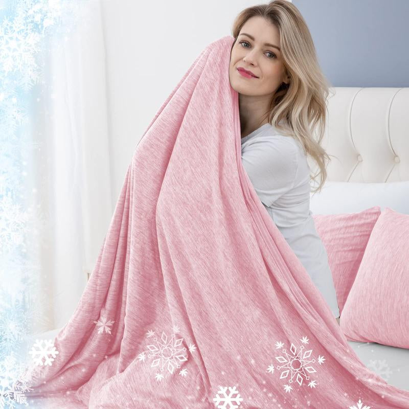 [Springtok] Cooling Blanket for Hot Sleepers Lightweight Summer Cold Thin Blankets for Sleeping, Hot Flashes Night Sweats, Soft Blanket for Bed