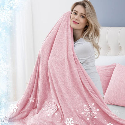 [Springtok] Cooling Blanket for Hot Sleepers Lightweight Summer Cold Thin Blankets for Sleeping, Hot Flashes Night Sweats, Soft Blanket for Bed