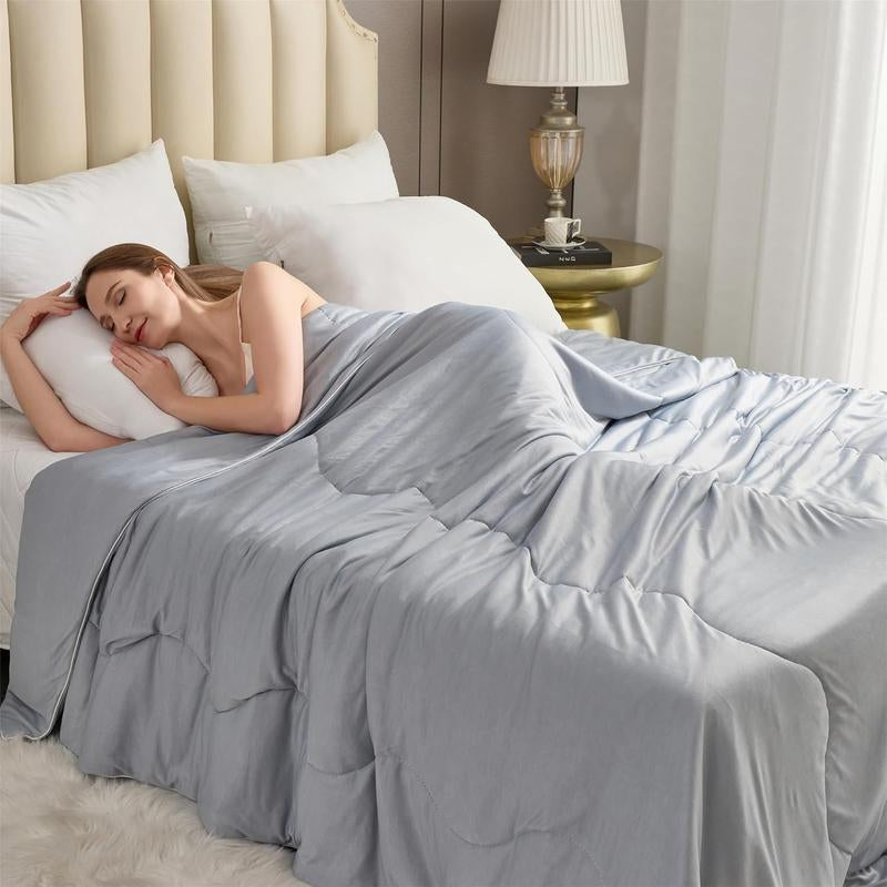 [Springtok] Cooling Blanket for Hot Sleepers Lightweight Summer Cold Thin Blankets for Sleeping, Hot Flashes Night Sweats, Soft Blanket for Bed