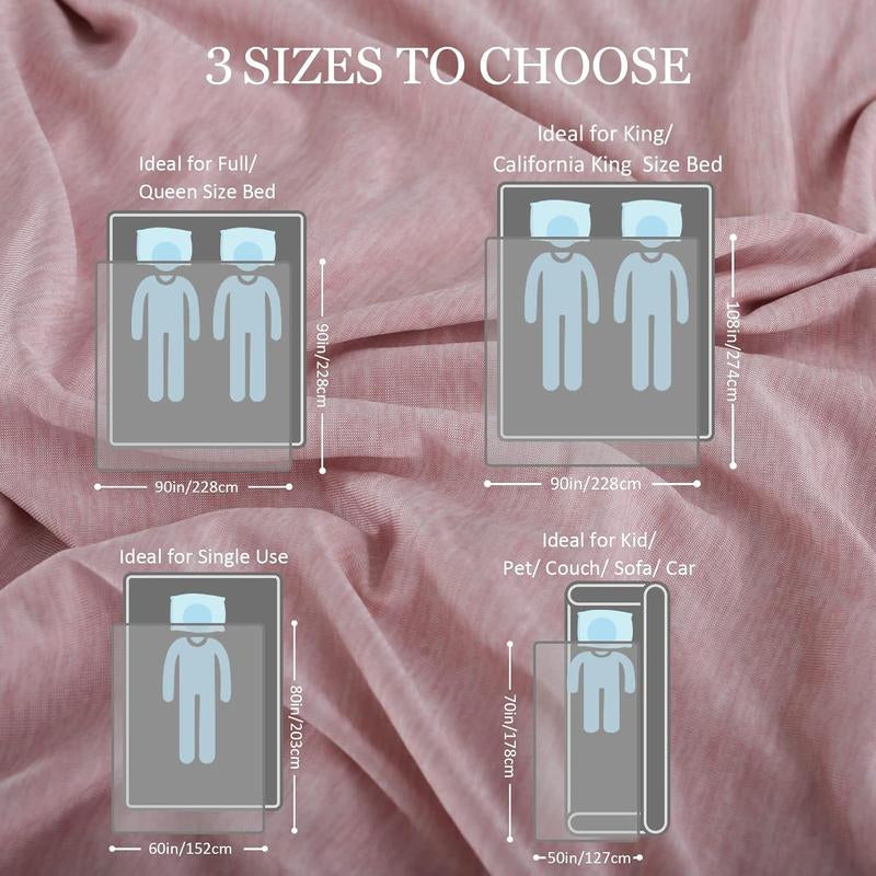 [Springtok] Cooling Blanket for Hot Sleepers Lightweight Summer Cold Thin Blankets for Sleeping, Hot Flashes Night Sweats, Soft Blanket for Bed