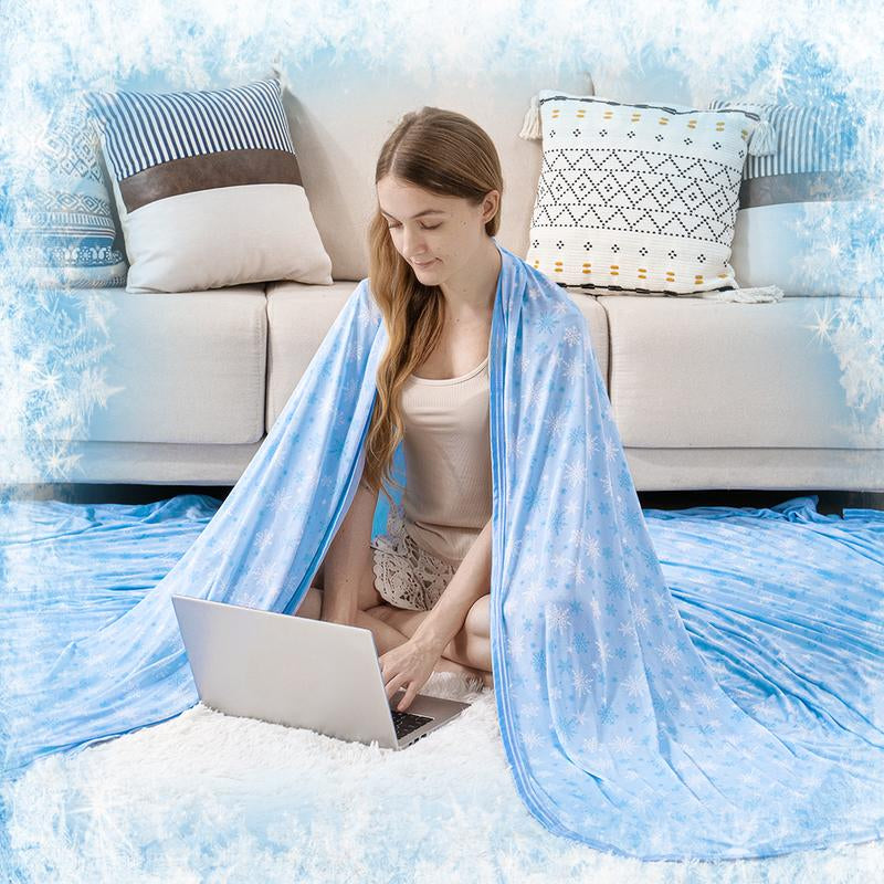 [Springtok] Cooling Blanket for Hot Sleepers Lightweight Summer Cold Thin Blankets for Sleeping, Hot Flashes Night Sweats, Soft Blanket for Bed