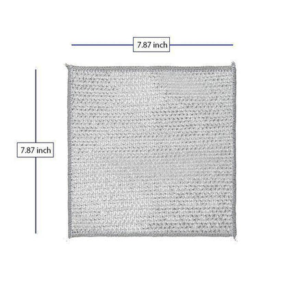 10 Counts Dishwashing Rags，Multipurpose Non-Scratch Wire Dishcloths for Wet and Dry Use, Reusable Wire Cleaning Cloths for Kitchen, Sinks, and Pans Silver Removable, Washable & More