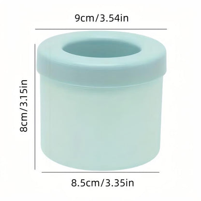 Quick Freezing Silicone Ice Cube Mold, Easy to Use and Durable, for Making Ice Cubes, Ice Buckets and Cylinder Cups Reusable Utensils Blue